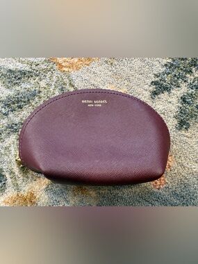 Henri Bendel Small Purple Coin Cosmetic Pouch - Like New